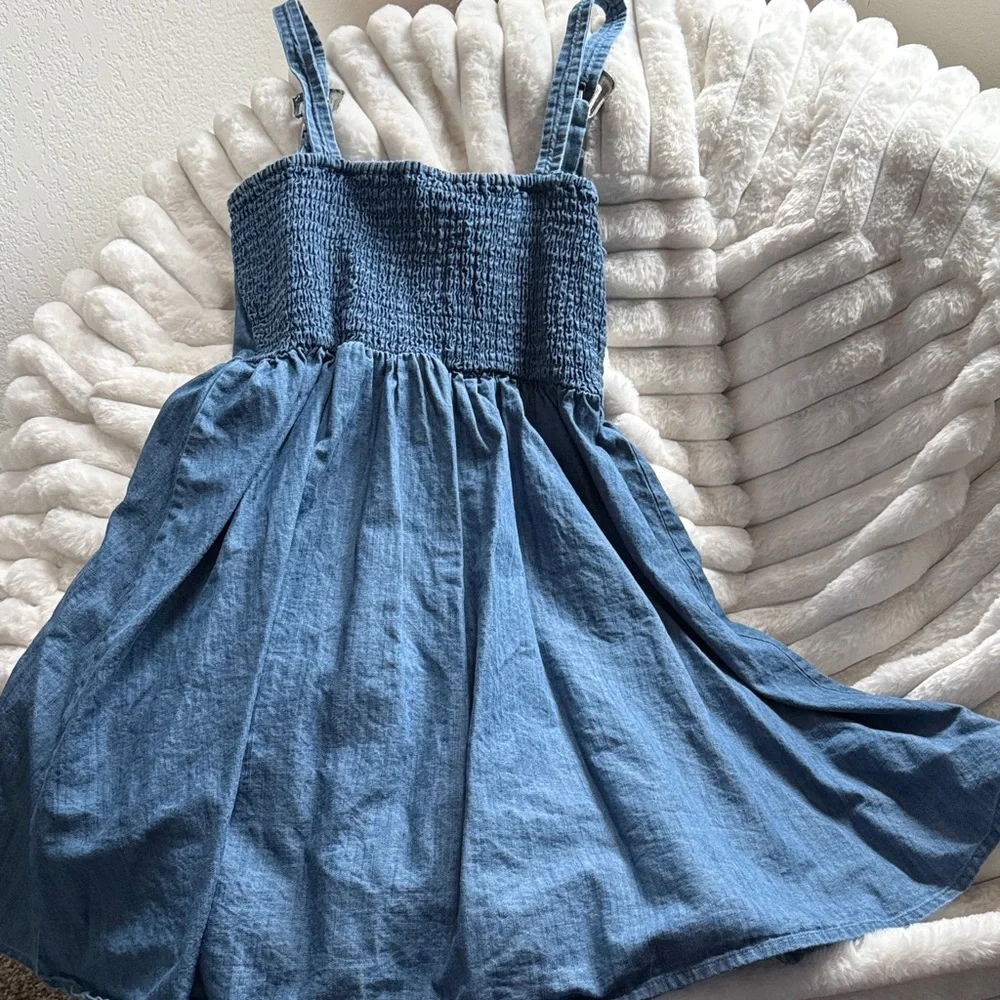 Rock & Roll Denim Mini Dress - Picture 3 of 3